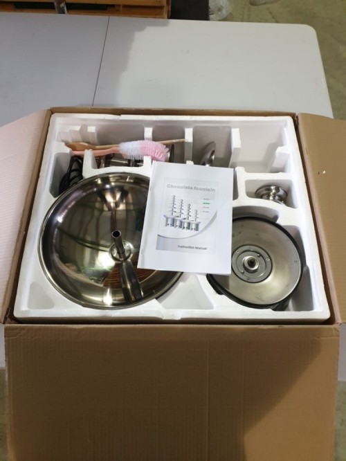 Chocoladefontein met verlichte tafel (ledtafel)